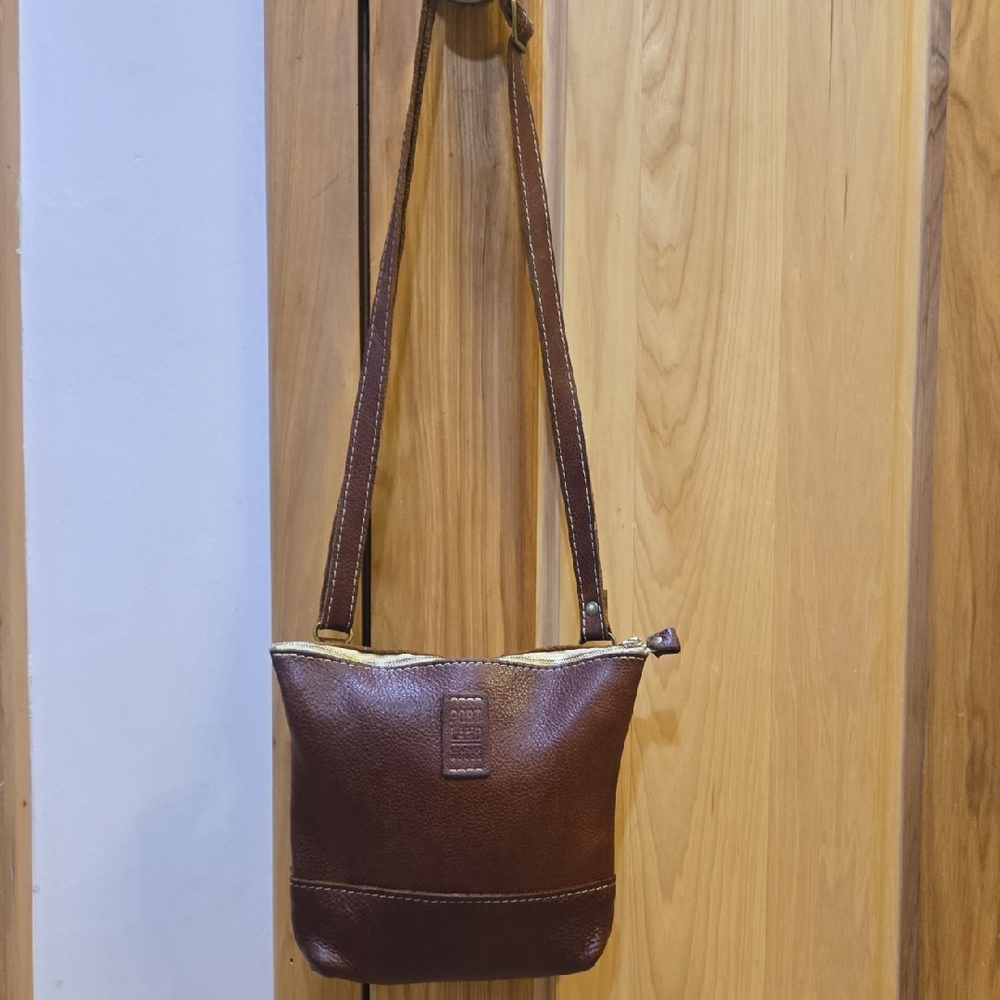 Portland Leather Brown Crossbody Bag